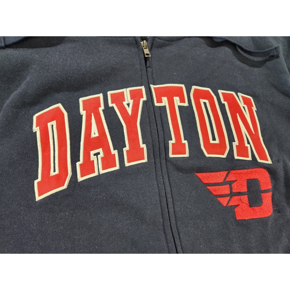Colosseum Dayton Navy Hoodie with Red Lining - Picture 5 of 16